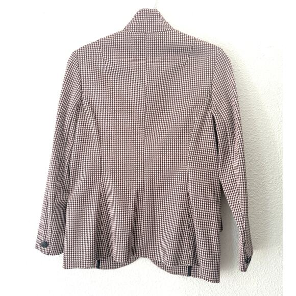 Rag & Bone Slade Blazer Pink Houndstooth Button Front Jacket NWOT Sz 4 - Picture 3 of 12